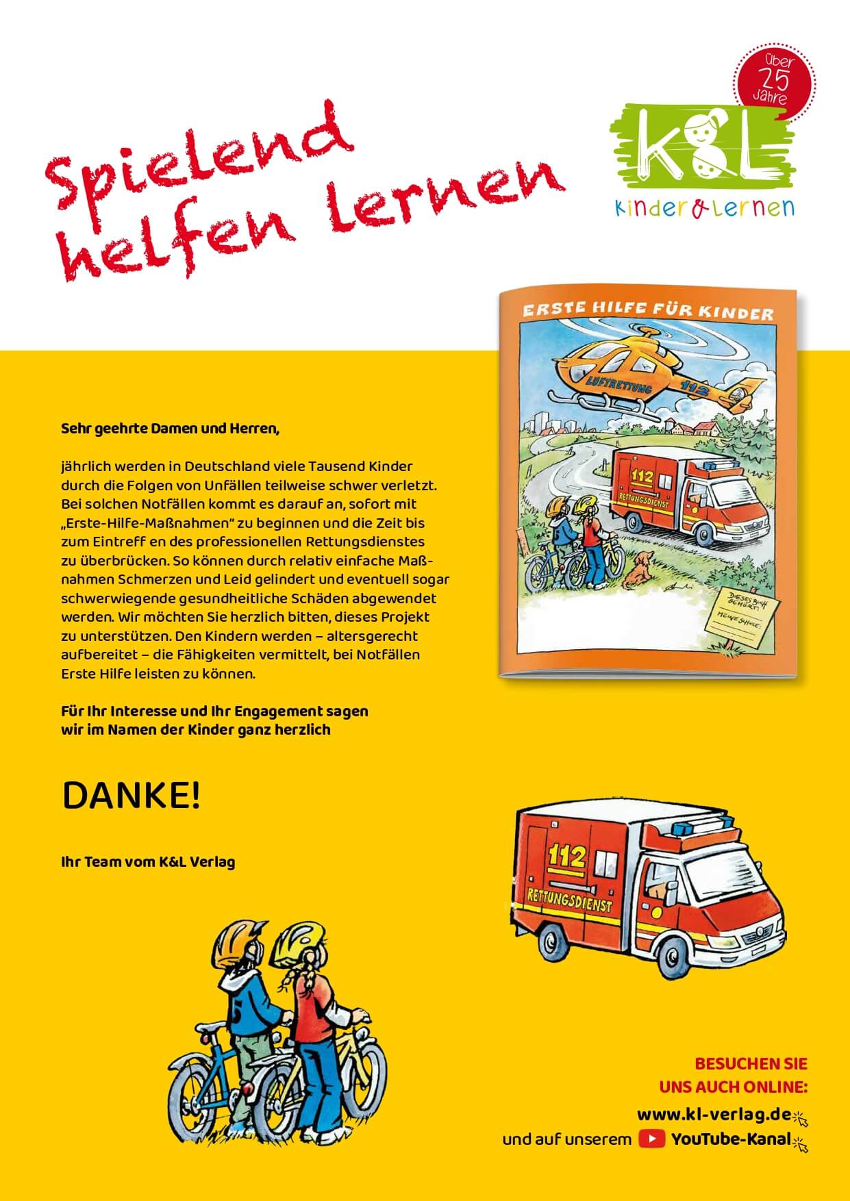 Erste Hilfe für Kinder - spielend helfen lernen - Carl Bremer GmbH & Co. KG